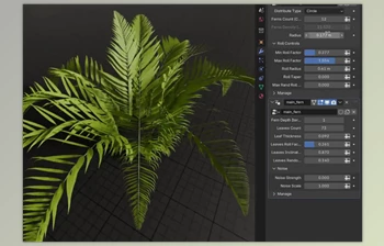 Gumroad - Download Procedural Fern - Plant (<span class='badge badge-warning'>Blender</span> Geometry-Nodes)