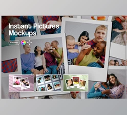Download Polaroid Instant Picture Mockups (Creative Market 291348920)
