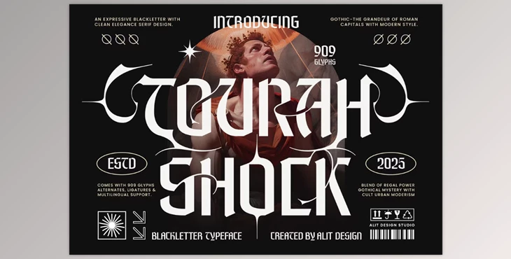 Download Tourah Shock Typeface (Creative Market 291537682)
