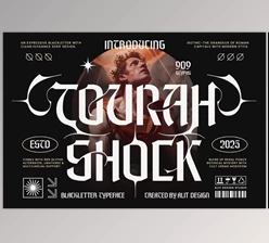 Download Tourah Shock Typeface (Creative Market 291537682)
