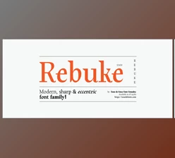 MyFonts - Download Rebuke Font Family 12xOTF