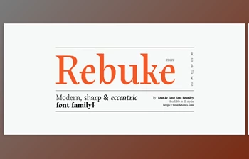MyFonts - Download Rebuke <span class='badge badge-warning'>Font</span> Family 12xOTF