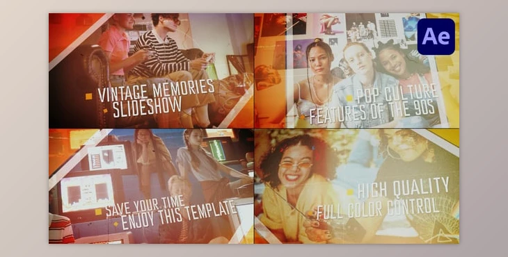 Download Vintage Photo Slides for After Effects (Videohive 58479619) - AE Project