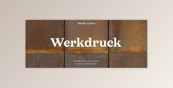 MyFonts - Download Werkdruck Font Family 18xOTF