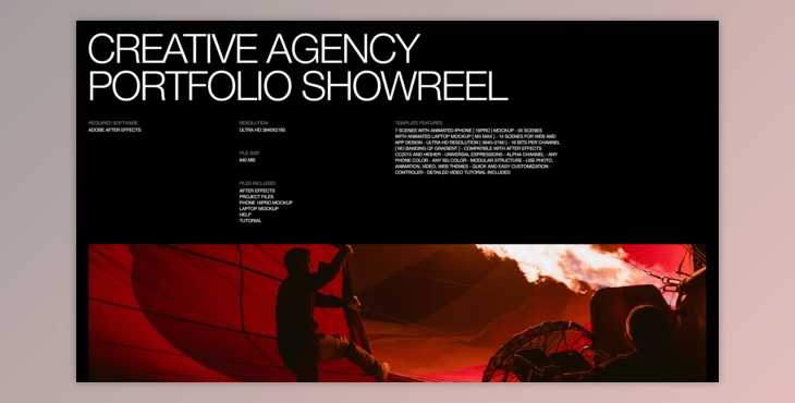 Download Creative Agency Portfolio Showreel (Videohive 58442364) - AE Project