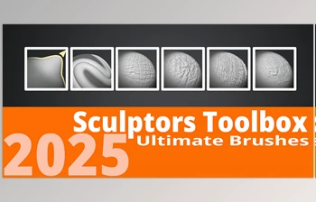 Blender - Download  Sculptors Toolbox - <span class='badge badge-warning'>Ultimate</span> Brushes | <span class='badge badge-warning'>Ultimate</span> Collection