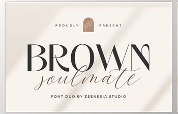Download Brown Soulmate – A Charming <span class='badge badge-warning'>Font</span> Duo (Creative Market 291560883)