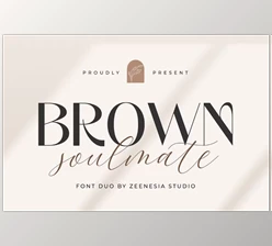 Download Brown Soulmate – A Charming Font Duo (Creative Market 291560883)