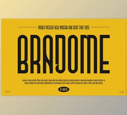 Download Bradome || Modern Tall Sans Serif (Creative Market 291560923)