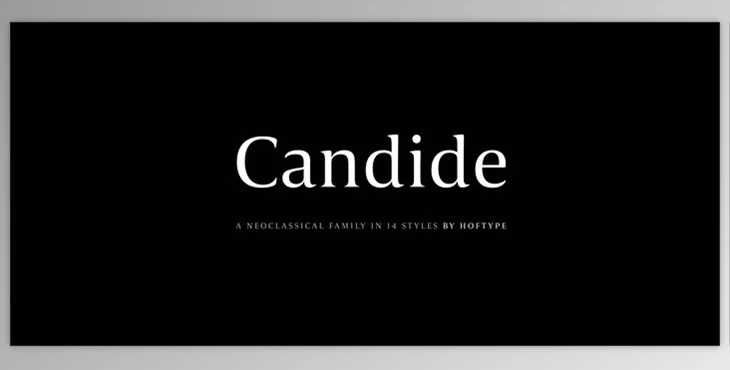 MyFonts - Download Candide Font Family