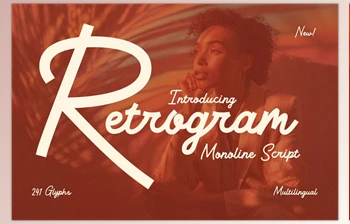 Download Retrogram - Vintage Monoline <span class='badge badge-warning'>Script</span> (Creative Market 291554969)