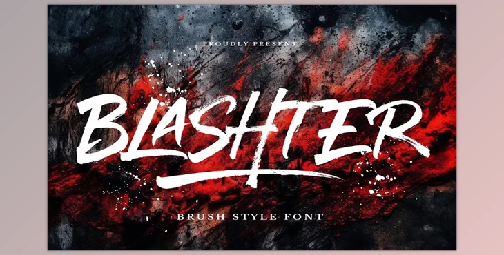 Download Blashter - Brush Font (Creative Market 291556135)