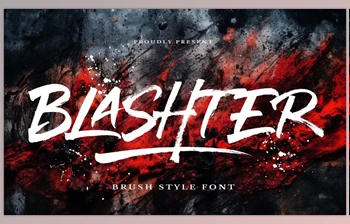 Download Blashter - Brush <span class='badge badge-warning'>Font</span> (Creative Market 291556135)