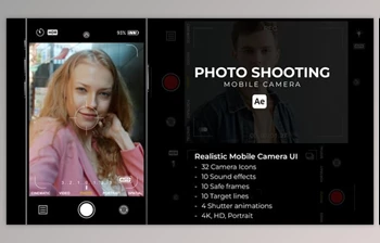 Download Photo Shooting - Mobile <span class='badge badge-warning'>Camera</span> (Videohive 58530742) - AE Project