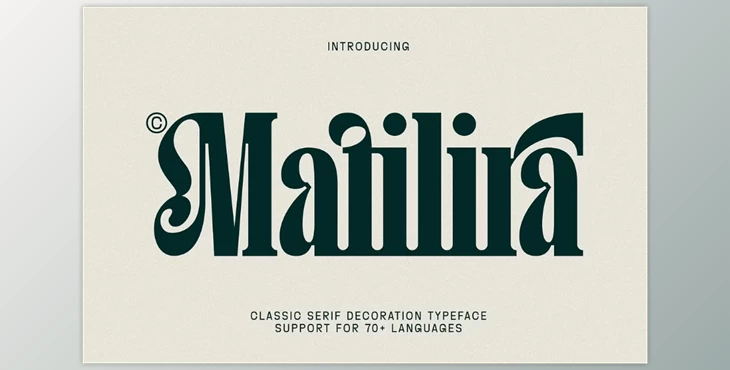 Download Matilira - Classic Serif Font (Creative Market 291572462)