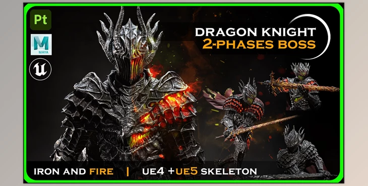 UE Model Download Dragon Knight (For 5.1+)