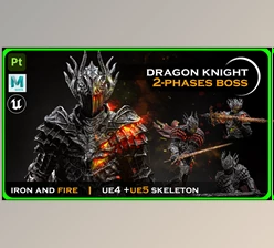 UE Model Download Dragon Knight (For 5.1+)