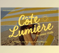 Download Cote Lumiere – Coastal Script Font (Creative Market 291583954)