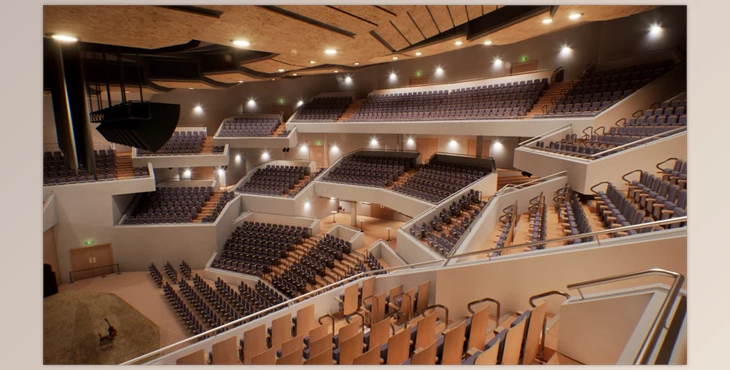 UE Model Download Concert Hall - Environment (For 4.26+)