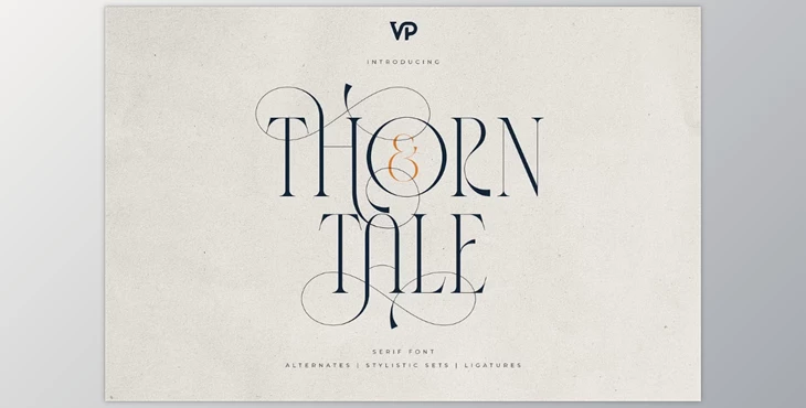 Download Thorn & Tale – A Refined Serif Font (Creative Market 291576352)