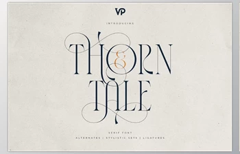 Download Thorn & Tale – A Refined Serif <span class='badge badge-warning'>Font</span> (Creative Market 291576352)