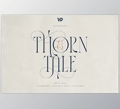 Download Thorn & Tale – A Refined Serif Font (Creative Market 291576352)