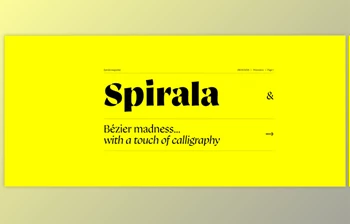 MyFonts - Download Spirala <span class='badge badge-warning'>Display</span> <span class='badge badge-warning'>Font</span> Family 8xOTF