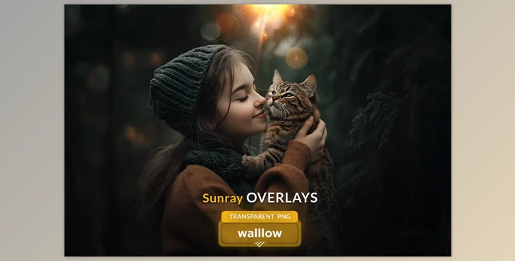 Download Sunrays transparent PNG overlays (Creative Market 286518731)
