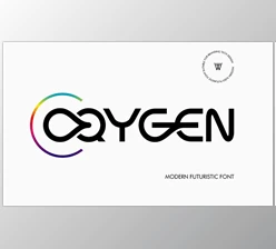 Download Oqygen - Futuristic Font Logo Brand (Creative Market 291584459)