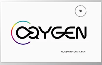 Download Oqygen - Futuristic <span class='badge badge-warning'>Font</span> Logo Brand (Creative Market 291584459)