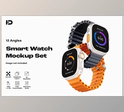 Download Apple Watch Ultra Mockup Set (Creative Market 92035859)