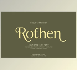 Download Rothen Aesthetic Serif Font (Creative Market 291605348)