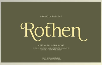 Download Rothen <span class='badge badge-warning'>Aesthetic</span> Serif Font (Creative Market 291605348)