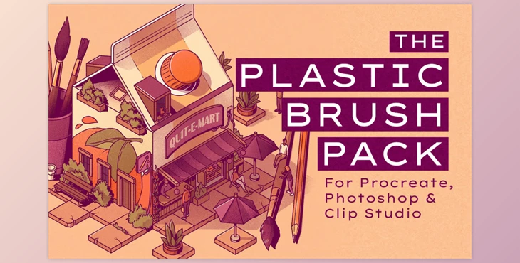 Gumroad - Download The Plastic Brush Pack for Procreate
