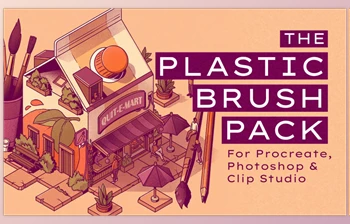 Gumroad - Download The Plastic Brush <span class='badge badge-warning'>Pack</span> for Procreate