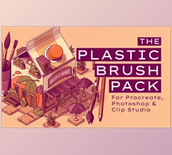 Gumroad - Download The Plastic Brush Pack for Procreate