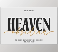 Download Heaven Obsidian a Perfect font Duo (Creative Market 291620682)
