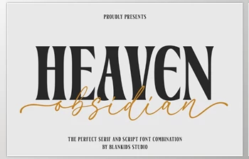 Download Heaven Obsidian a <span class='badge badge-warning'>Perfect</span> font Duo (Creative Market 291620682)