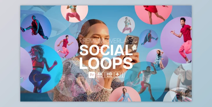 Download Premium Overlays Social Loops for Premiere Pro (Videohive 58794218)