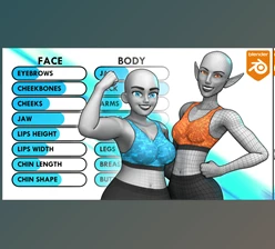 Gumroad - Download Customisable Female Basemesh v2.0