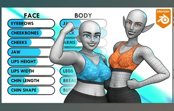 Gumroad - Download Customisable Female Basemesh <span class='badge badge-warning'>v2.0</span>
