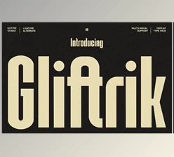 Download Gliftrik - Condensed San Serif (Creative Market 291605732)