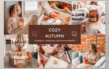 Download 10 <span class='badge badge-warning'>Cozy</span> Autumn Lightroom Presets (Creative Market 286132857)