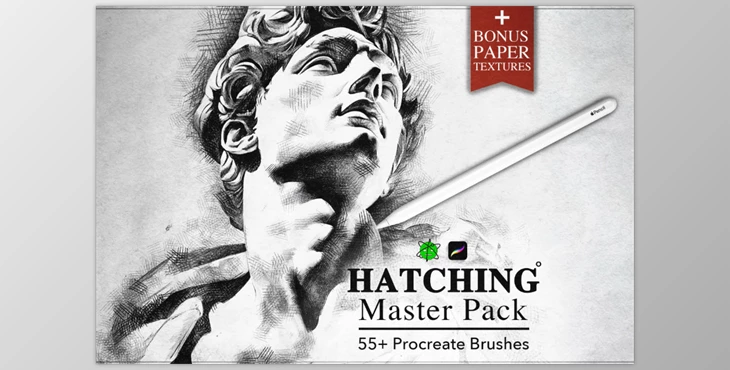 Gumroad - Download Hatching Procreate Brushes