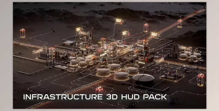 Gumroad - Download Max Bitiukov - Infrastructure 3D HUD Pack [Cinema4D/Xpresso]