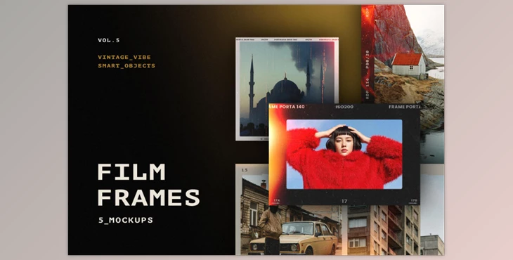 Pixelbuddha - Download Retro Film Frames Mockups