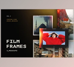 Pixelbuddha - Download Retro Film Frames Mockups
