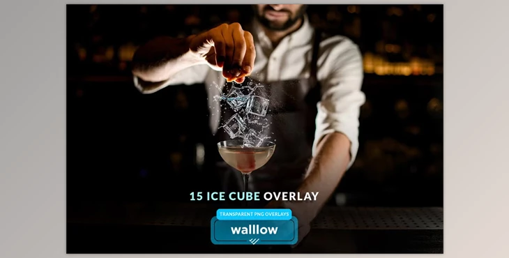 Download ice cubes png transparent overlays (Creative Market 279641949)