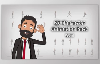Download 2D <span class='badge badge-warning'>Character</span> <span class='badge badge-warning'>Animation</span> Pack Vol 1 (Videohive 58827803) - AE Project