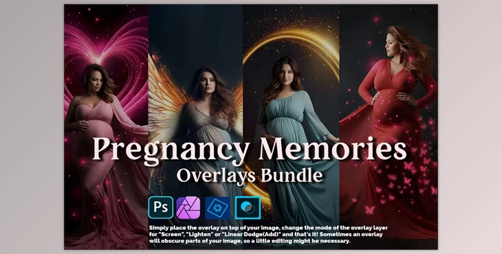 Download Pregnancy Memories Overlays Bundle (Creative Market 211292082)